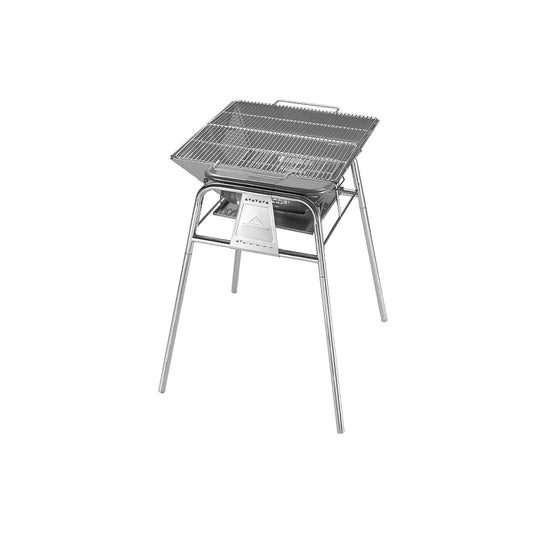 MT-5 Folding Charcoal Grill BBQ Stainless Steel Stand