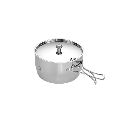 CC-18 2.0L Portable Stainless Steel Camping Saucepan, IH Compatible