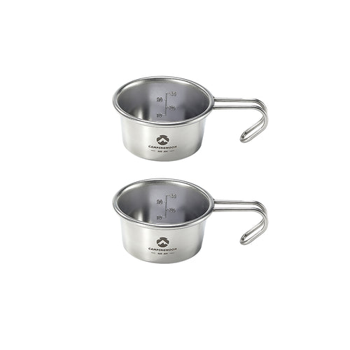 S-050-2P Stainless Steel Mini Shera Cup, 2.3 fl oz (60 ml), 2-Piece