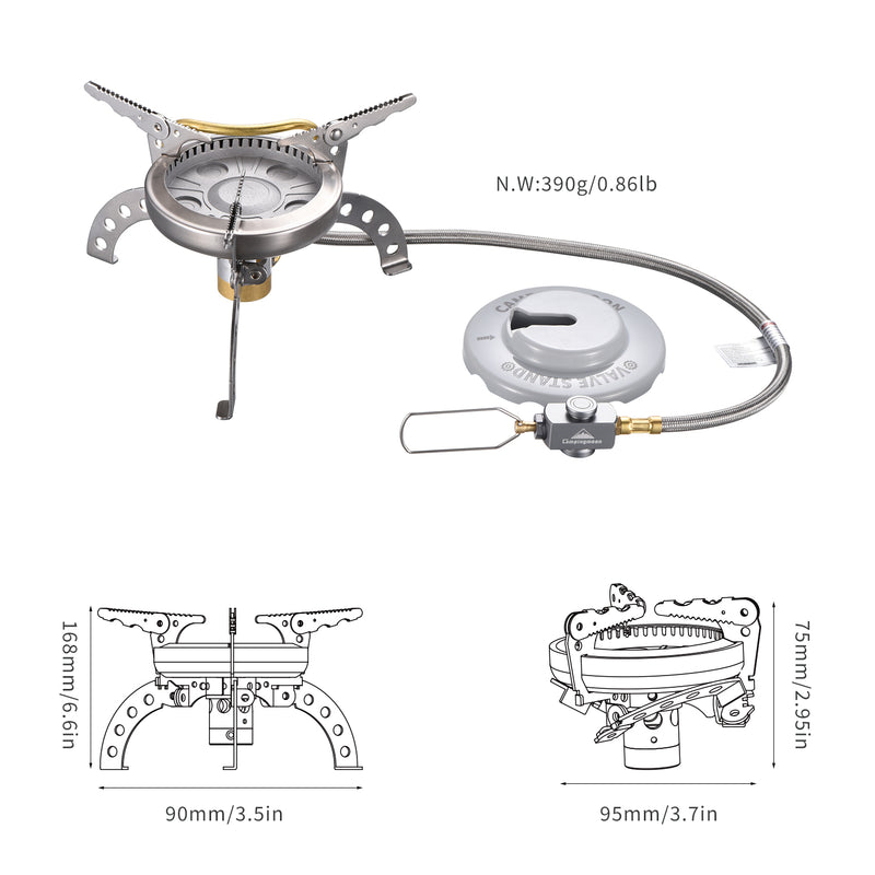 Load image into Gallery viewer, XD-1 Camp Stove Remote Canister, Portable Stove with Preheat Tube
