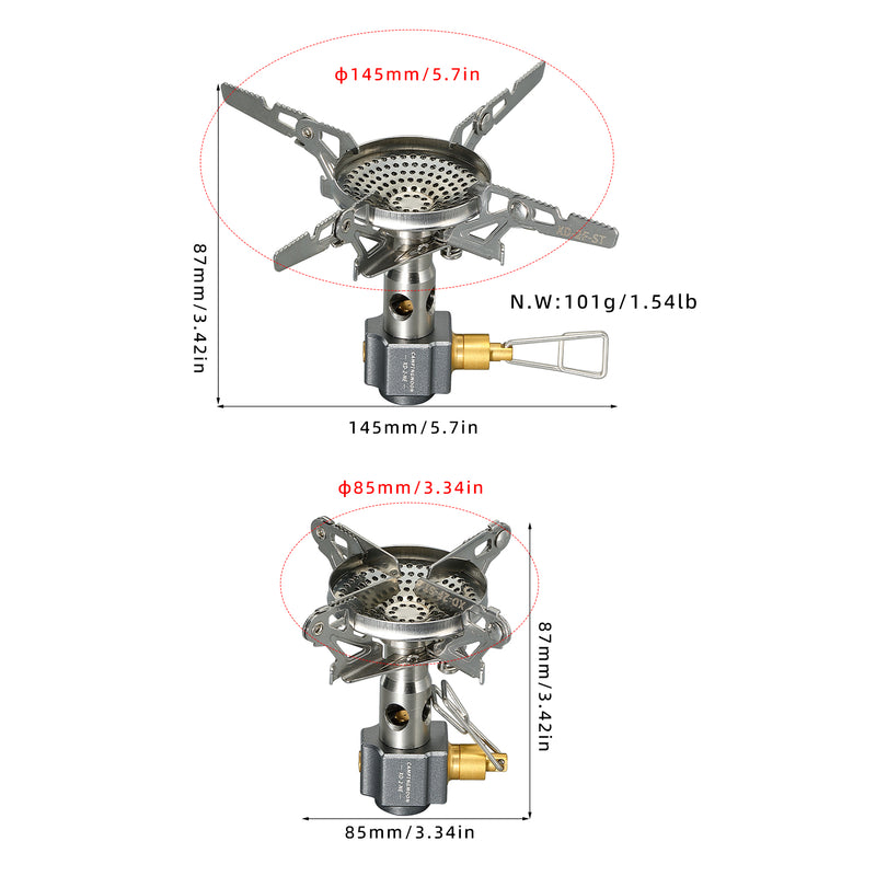 Load image into Gallery viewer, XD-2-NE High Power Backpacking Stove with Regulator, Lightweight &amp; Compact
