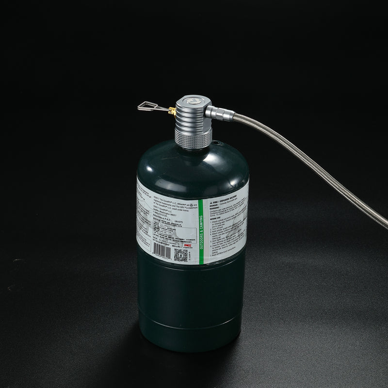 Load image into Gallery viewer, Z59-CB Propane to Butane Adapter with Regulator, Extend Hose, Aluminum
