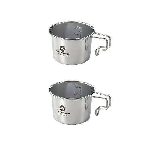 S-180-2P 304 Stainless Steel Small Coffee Mug, 160ml,  2Pcs,