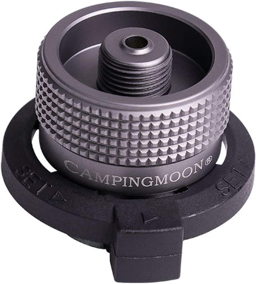 camping moon Camping Butane Gas Stove Adapter with Extend  Hose(19.69/50cm), Input: EN417 Lindal Valve Canister, Output: Butane Gas  Stove Z13M/Z16 